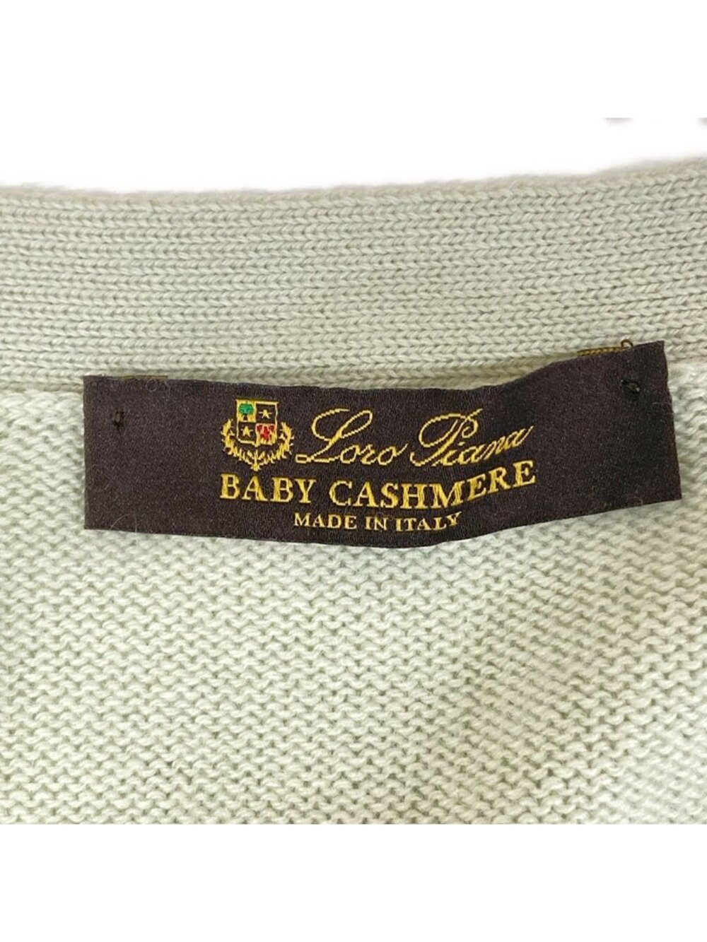 Loro Piana Cardigan 42 M Light Green Long Sleeve Cashmere - Picture 3 of 13